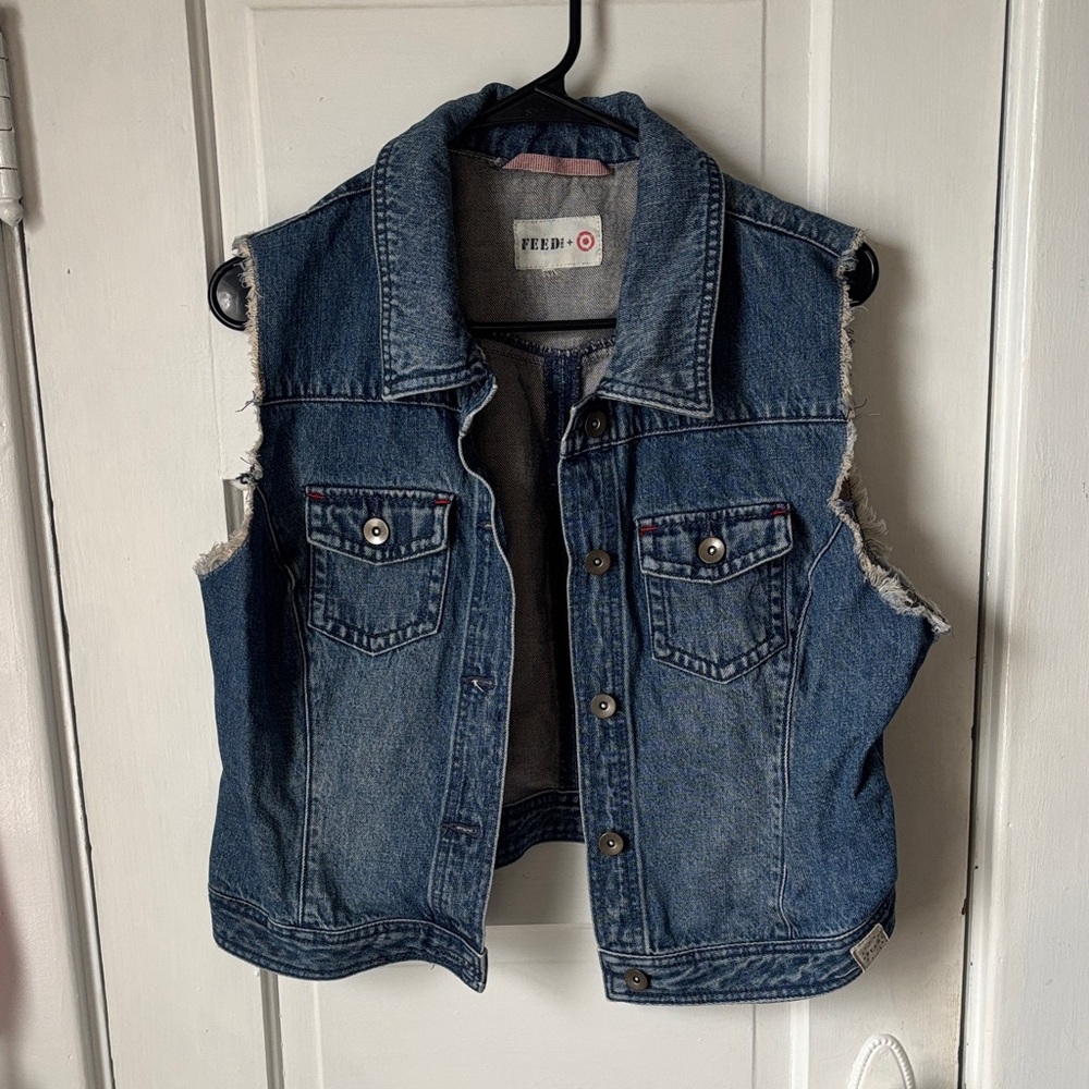 Denim Sleeveless Vest